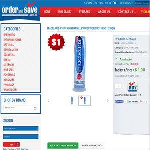 50%OFF Macleans Whitening Enamel Protection Toothpaste Deals and Coupons