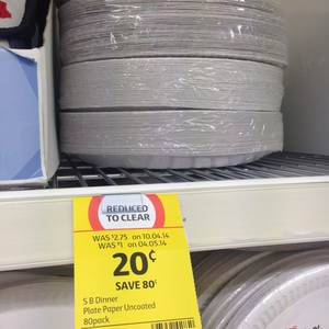 50%OFF Coles Disposal Dinner Paper Plates Uncoated Deals and Coupons