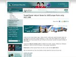 50%OFF Super Saver from Cathay Pacific  Deals and Coupons